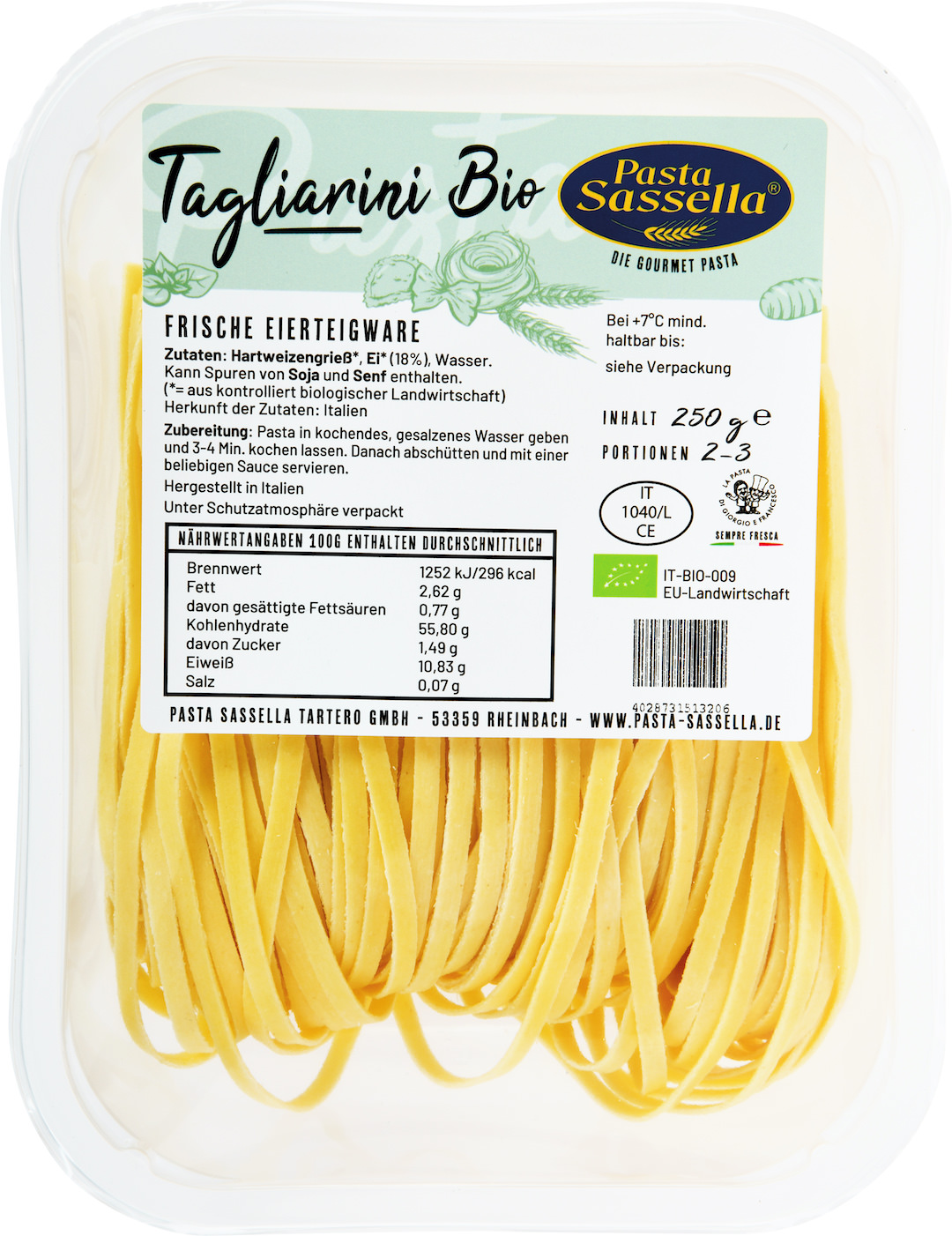 Pasta Sassella, TAGLIARINI