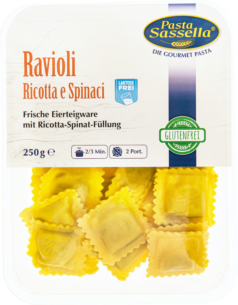 Pasta Sassella, RAVIOLI RICOTTA E SPINACI